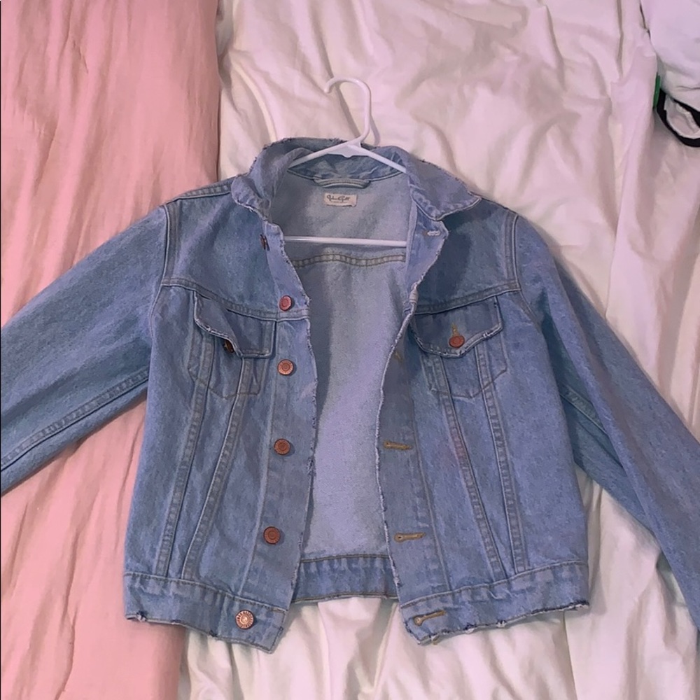 Lightly worn, vintage style, denim jacket